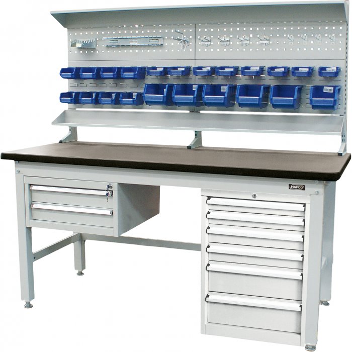 Industrial Work Benches with option Louvre Panels