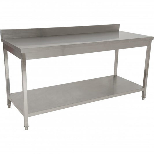 Stainless Steel Bench with Splashback