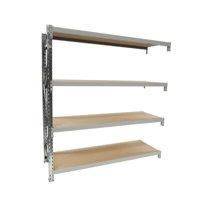 Longspan Shelving - Add On Bay - With Board Shelves