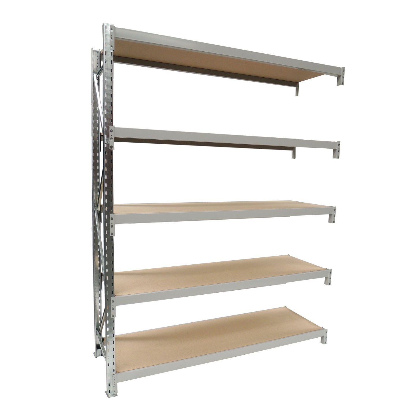 Longspan Shelving - Add On Bay - With Board Shelves