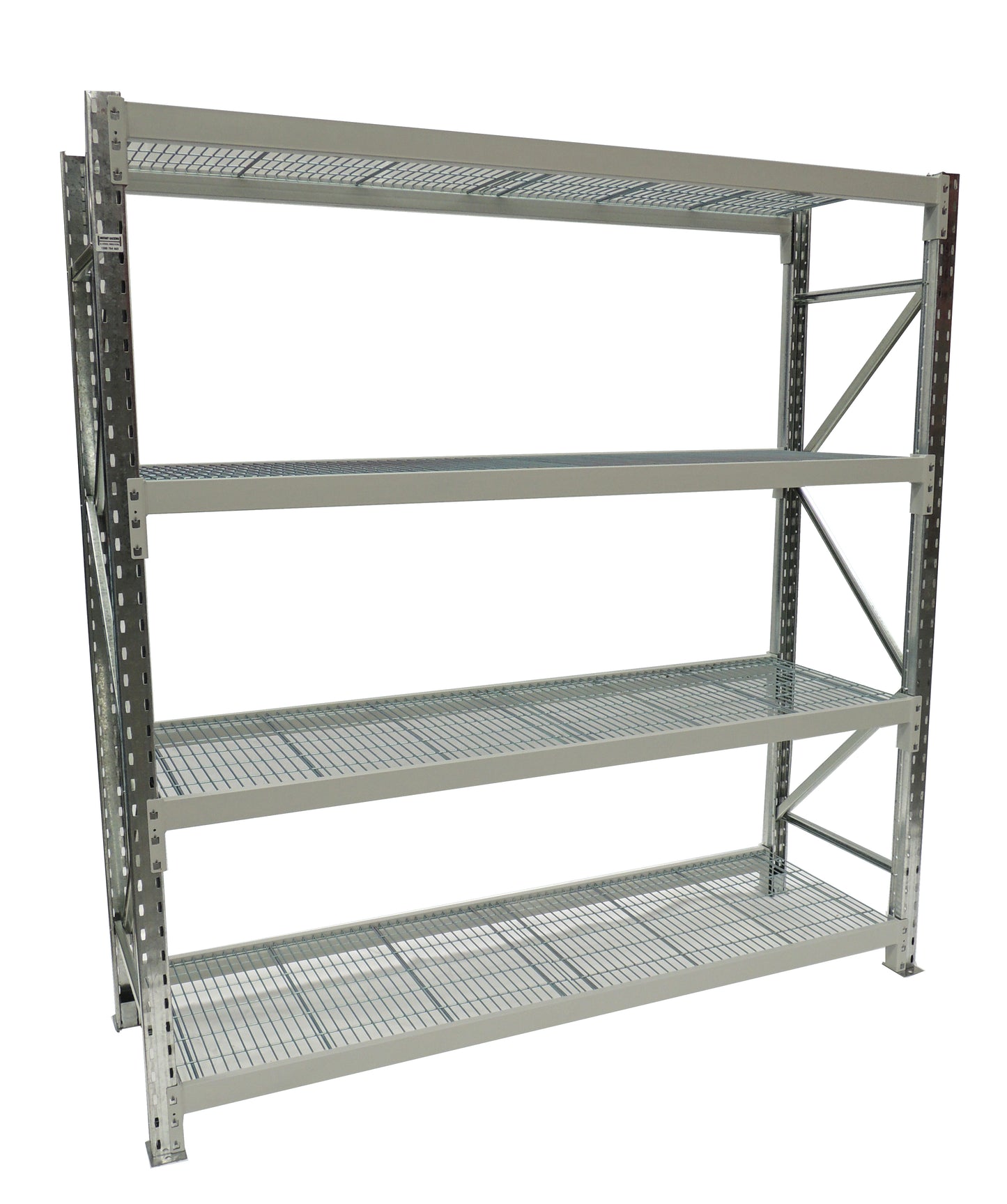 Longspan Shelving - Starter Bay - With Mesh Shelves