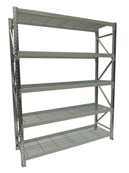 Longspan Shelving - Starter Bay - With Mesh Shelves