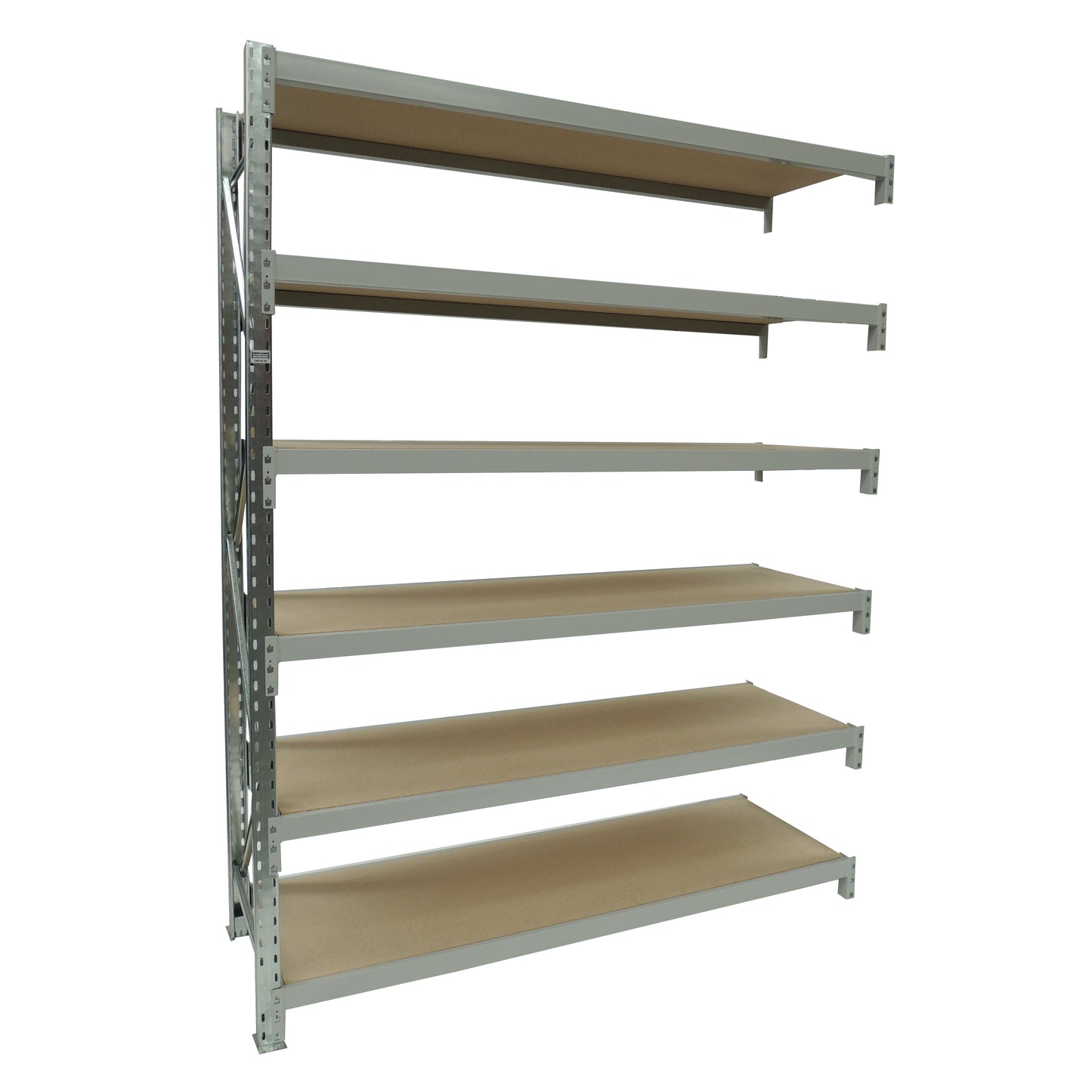 Longspan Shelving - Add On Bay - With Board Shelves