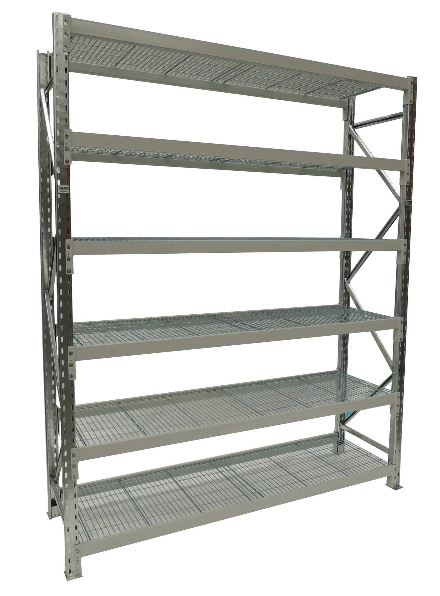 Longspan Shelving - Starter Bay - With Mesh Shelves