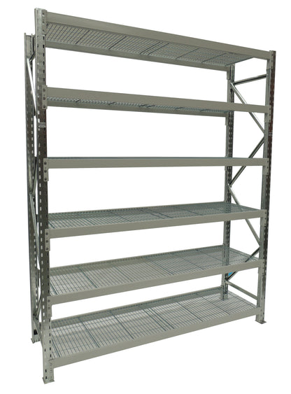 Longspan Shelving - Starter Bay - With Mesh Shelves