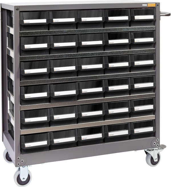 Parts Cabinet Mobile - Heavy Duty - 30 Drawer – Instant Racking
